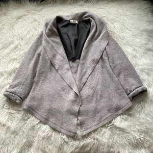 Charli London boiled wool‎ snap wrap shawl cardigan coat